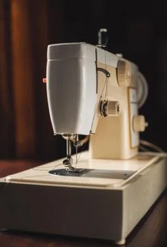 Vintage sewing machine Stock Photos