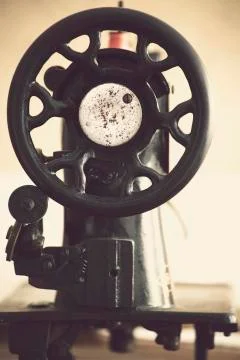 Vintage sewing machine Stock Photos
