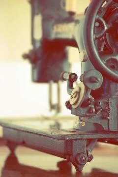 Vintage sewing machine Stock Photos