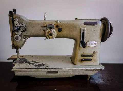 Vintage sewing machine Stock Photos