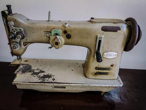 Vintage sewing machine Stock Photos