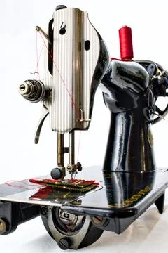 Vintage sewing machine Stock Photos