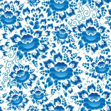 Vintage shabby Chic spring romantic decoration, pastel, Seamless pattern with Stock Illustration