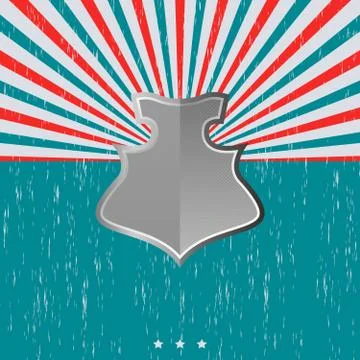 Vintage shield template Stock Illustration