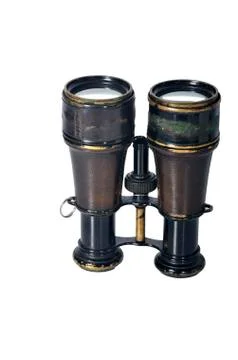 Vintage ship binoculars Stock Photos