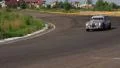 Vintage silver Jaguar MkII with additional light on the roof HD Footage