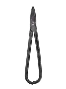 Vintage silversmith shears Stock Photos