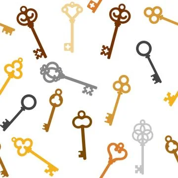Vintage skeleton keys Stock Illustration