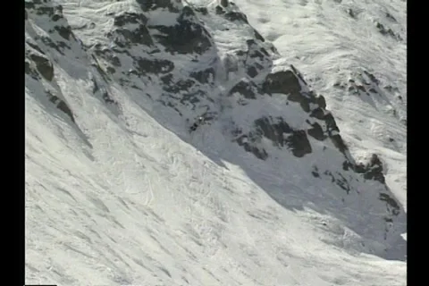 Vintage Ski Crash 스톡 동영상 255542820