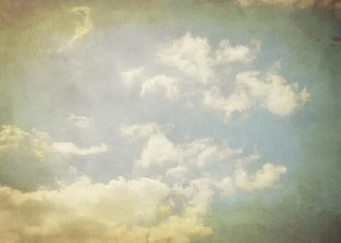 Vintage sky background, texture with the base of the sky. Stock Photos