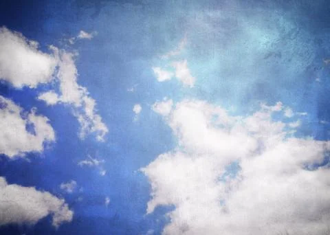 Vintage sky background, texture with the base of the sky. Stock Photos