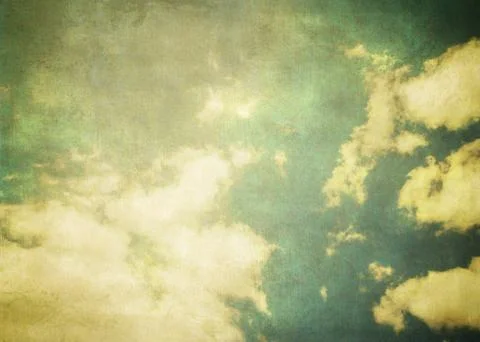Vintage sky background, texture with the base of the sky. Stock Photos