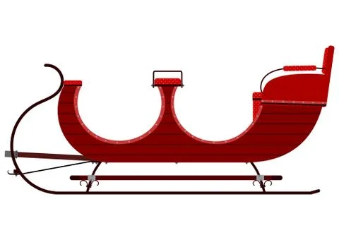 Vintage sleigh Stock Illustration