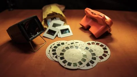 Vintage Slides Stock Photos