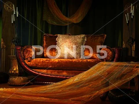 Vintage sofa Stock Photos
