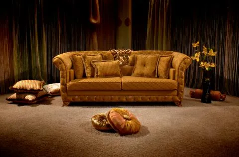 Vintage sofa Stock Photos
