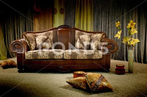 Vintage sofa Stock Photos