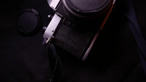 Vintage soviet 35mm camera. 4K UHD 動画素材 73020496