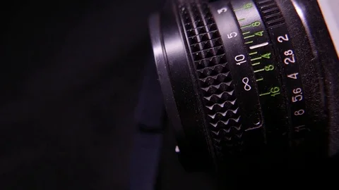 Vintage soviet 35mm camera. 4K UHD Stock Footage 73020560