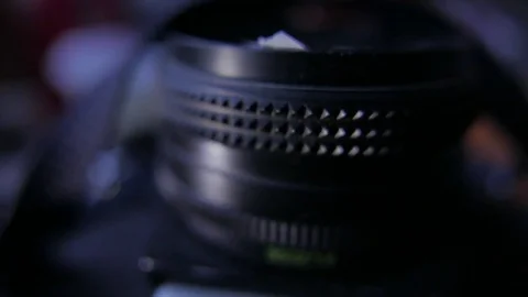 Vintage soviet 35mm camera and lens. 4K UHD 動画素材 73235803