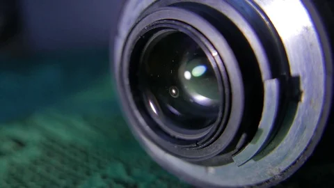 Vintage soviet 35mm camera and lens. 4K UHD Vidéo 73236263