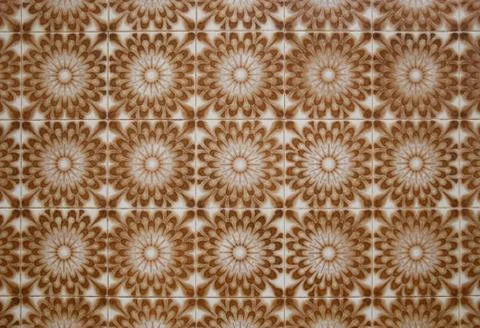 Vintage spanish style ceramic tiles Stock Photos