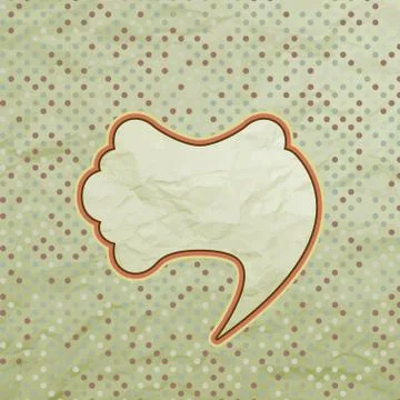 Vintage speech bubble design. EPS 8 Stock Illustration