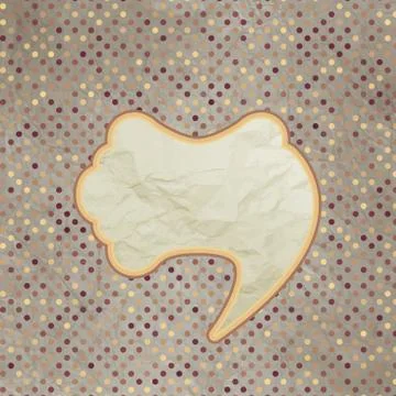 Vintage speech bubble design. EPS 8 Illustrazione stock
