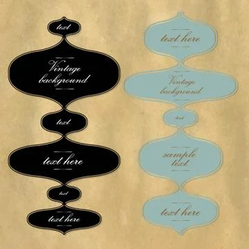 Vintage speech bubbles Illustrazione stock