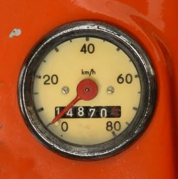 Vintage Speedometer Stock-Fotos