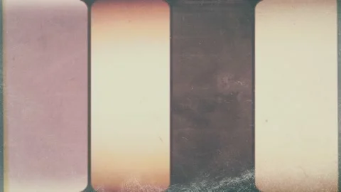 Vintage Split Screen Grunge VHS Film Textured Stock Footage 234192705