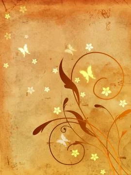 Vintage spring background Illustrazione stock