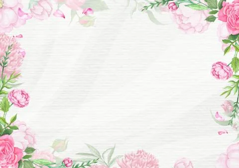 Vintage Spring Card Template Illustrazione stock