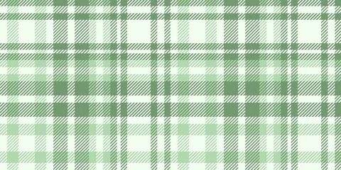 Vintage spring eco-style checked fabric with a green geometric pattern and Stock Illustration