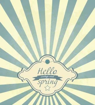 Vintage Spring Frame Stock Illustration