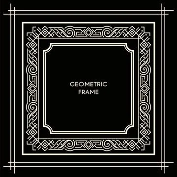 Vintage square frame Stock Illustration