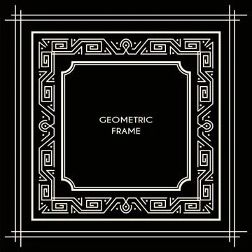 Vintage square frame Stock Illustration