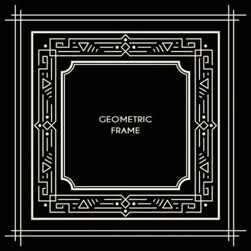 Vintage square frame Stock Illustration