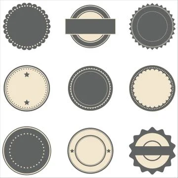 Vintage Stamps and Frames Stock Illustration