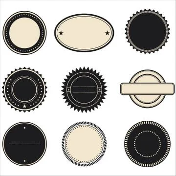 Vintage Stamps and Frames Stock Illustration