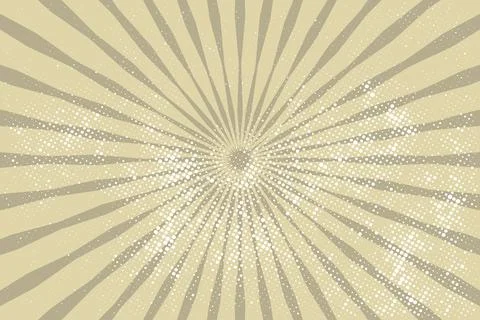 Vintage Starburst Pattern with Dots in Beige and White Stock Illustration