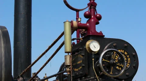 Vintage Steam Engine Stock-Footage 23622491