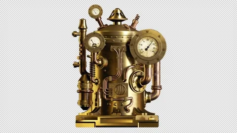 Vintage steam engine Stock Footage 245802777