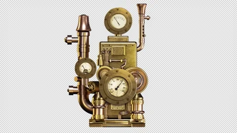 Vintage steam engine Stock Footage 245803470