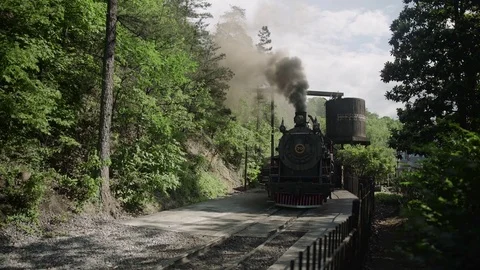 Vintage Steam Engine -Train 4k Stock Footage 76678966
