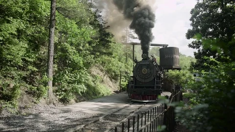 Vintage Steam Engine -Train 4k Stock Footage 76685288