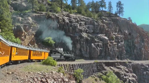 Vintage steam train Stock Footage 7761294