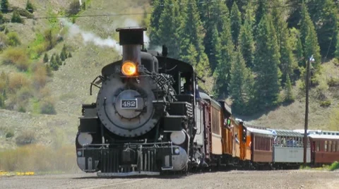 Vintage steam train Stock Footage 7763635