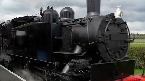 Vintage steam train Stock Footage 62528758