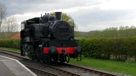 Vintage steam train Stock Footage 63312855